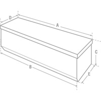 Heavy-Duty Truck Chest, 20-1/4" x 58-1/2" x 19", Steel, Beige/Black/Blue/Brown/Green/Grey/Orange/Red/Silver/Tan/Yellow Nuna Depot Inc.