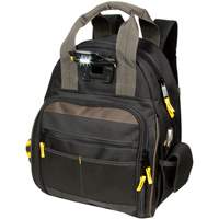 Sacs &agrave; dos pour outils Techgear &agrave; 53 pochettes, 16" lo x 13-1/4" la, Noir, Polyester Nuna Depot Inc.