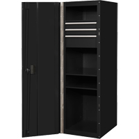 Armoire lat&eacute;rale s&eacute;rie RX, 3 tiroirs, 19" la x 25" p x 61" h, Noir Nuna Depot Inc.