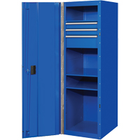 Armoire lat&eacute;rale s&eacute;rie RX, 3 tiroirs, 19" la x 25" p x 61" h, Bleu Nuna Depot Inc.