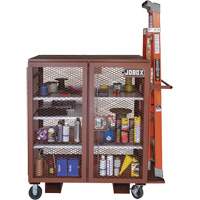 Armoire mobile en treillis, Acier, 37 pi³, Rouge Nuna Depot Inc.
