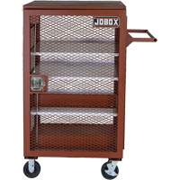 Armoire mobile en treillis, Acier, 22 pi³, Rouge Nuna Depot Inc.
