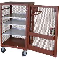 Armoire mobile en treillis, Acier, 22 pi³, Rouge Nuna Depot Inc.