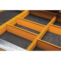 Chariot &agrave; outils &eacute;lectrique, 11 tiroirs, 42-1/2" la x 24-7/16" p x 41" h, Noir/Orange Nuna Depot Inc.