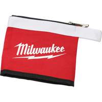 Multi-Size Zipper Pouches - Set of 3, Canvas, 3 Pockets, Black/Red Nuna Depot Inc.