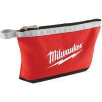 Coloured Zippered Pouches - Set of 3, Canvas, 3 Pockets, Black/Red Nuna Depot Inc.