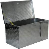 Aluminum Treadplate Portable Tool Box, 25-1/16" D x 49-1/4" W x 24" H, Silver Nuna Depot Inc.