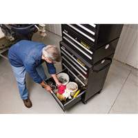 300 Series Middle Tool Chest, 26" W, 2 Drawers, Black Nuna Depot Inc.