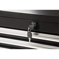 Industrial Tool Chest, 26" W, 4 Drawers, Black Nuna Depot Inc.