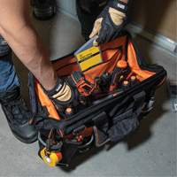 Sac &agrave; outils avec grande ouverture Tradesman Pro, Nylon balistique, 42 pochettes, Noir Nuna Depot Inc.