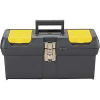 2000 Series Tool Box with Tray, 16" W x 7-1/10" D x 8-1/10" H, Black/Yellow Nuna Depot Inc.