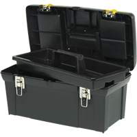 Coffre &agrave; outils avec plateau de s&eacute;rie 2000, 24" la x 11-1/4" p x 11" h, Noir/Jaune Nuna Depot Inc.