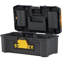 Coffre &agrave; outils avec plateau Essential, 12-1/2" la x 7-3/8" p x 5-1/8" h, Noir/Jaune Nuna Depot Inc.