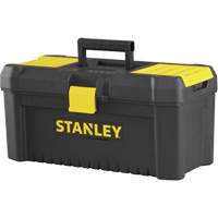 Coffre &agrave; outils avec plateau Essential, 16" la x 8" p x 7-3/10" h, Noir/Jaune Nuna Depot Inc.