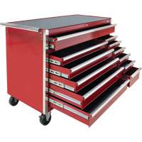 Chariot &agrave; outils industriel, 12 tiroirs, 56" la x 24-1/2" p x 38-1/8" h, Rouge Nuna Depot Inc.