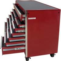 Chariot &agrave; outils industriel, 12 tiroirs, 56" la x 24-1/2" p x 38-1/8" h, Rouge Nuna Depot Inc.