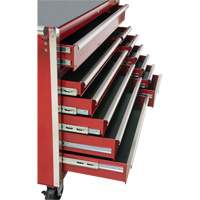 Chariot &agrave; outils industriel, 12 tiroirs, 56" la x 24-1/2" p x 38-1/8" h, Rouge Nuna Depot Inc.