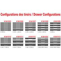 Coffre &agrave; outils mobile avec tiroirs, 8 tiroirs, 22-4/5" la x 15" p x 18" h, Noir Nuna Depot Inc.