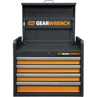 GSX Series Tool Chest, 26" W, 4 Drawers, Black/Orange Nuna Depot Inc.