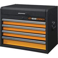 GSX Series Tool Chest, 26" W, 4 Drawers, Black/Orange Nuna Depot Inc.