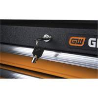GSX Series Tool Chest, 26" W, 4 Drawers, Black/Orange Nuna Depot Inc.