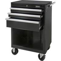 Industrial Tool Cart, 3 Drawers, 29-4/5" W x 21-1/5" D x 38-4/5" H, Black Nuna Depot Inc.