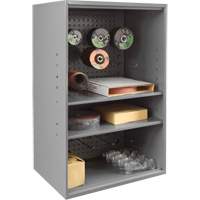 Armoire d'entreposage de produits abrasifs avec panneau perfor&eacute;, Acier, 19-7/8" x 14-1/4" x 32-3/4", Gris Nuna Depot Inc.
