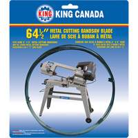 General Purpose Band Saw Blade, Bi-Metal, 64-1/2" L x 1/2" W x 0.025" Thick, 10 TPI Nuna Depot Inc.