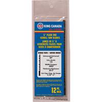 12-Piece Reverse Tooth Scroll Saw Blades, Scroll cutting, 0.043" W x 5" L, 12 TPI Nuna Depot Inc.