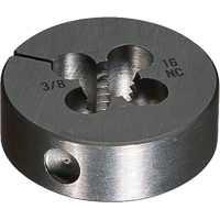 Round Adjustable Die, Bright Finish, 9/16"-18 Thread, High Speed Steel Nuna Depot Inc.