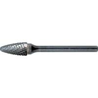 Solid Carbide Burrs - Tree Shape with Ball Nose, SF-1, 1/4" Dia., 5/8" Depth of Cut Nuna Depot Inc.