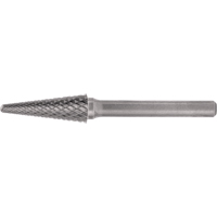 Solid Carbide Burrs - Taper Shape Radius End 14° Nuna Depot Inc.