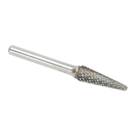Solid Carbide Burrs - Taper Shape Radius End 14°, 1/4" Shank Nuna Depot Inc.