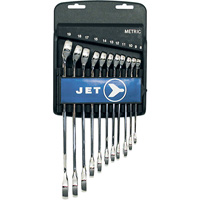 Fully Polished Long Pattern Combination Wrench Set, Combination, 11 Pieces, Metric Nuna Depot Inc.