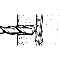 Rotary Rebar Cutters, 3/8", SDS-Plus Shank, Carbide Nuna Depot Inc.