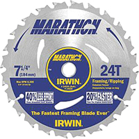 Lames de scie pour entrepreneur - Lames de scie Marathon, 7-1/4", 24 dents Nuna Depot Inc.