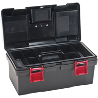Coffres &agrave; outils en plastique, 17-1/2" la x 9-1/2" p x 8" h, Noir Nuna Depot Inc.