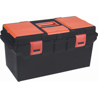 Coffres &agrave; outils en plastique, 22" la x 11" p x 10-1/2" h, Noir Nuna Depot Inc.