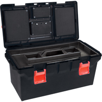 Coffres &agrave; outils en plastique, 22" la x 11" p x 10-1/2" h, Noir Nuna Depot Inc.