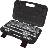 SAE/Metric Socket Set, 29 Pcs, 1/2" Drive Size Nuna Depot Inc.