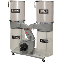 Dust Collectors with 2 Canister Filters, 55-1/2" x 23" x 70" Nuna Depot Inc.