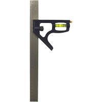 Inch/Metric Combination Square, 12" L, 1/8"/1/16"/1/32"/1 mm Graduations, Stainless Steel, Plain Nuna Depot Inc.