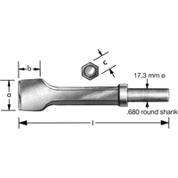 Pneumatic Chisel With  Retaining Collar Nuna Depot Inc.