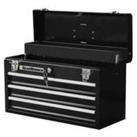 Portable Tool Box, 20" W, 3 Drawers, Black Nuna Depot Inc.