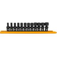 Jeu de 12 douilles m&eacute;triques flexibles universelles &agrave; chocs 1/4" &agrave; 6 pans Nuna Depot Inc.