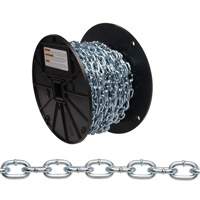 Straight Link Machine Chain, Low Carbon Steel, #2 x 125' (38.1 m) L, 325 lbs. (0.1625 tons) Load Capacity Nuna Depot Inc.