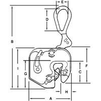 GXL Plate Clamp, 1000 lbs. (0.5 tons), 1/16" - 5/8" Jaw Opening Nuna Depot Inc.