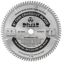 Industrial Saw Blade - Crosscut Thin Kerf, 8", 80 Teeth, Wood Use Nuna Depot Inc.