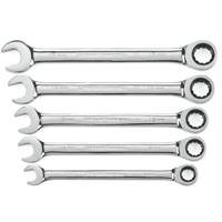 72-Tooth 12 Point Ratcheting Wrench Set, Combination, 5 Pieces, Metric Nuna Depot Inc.