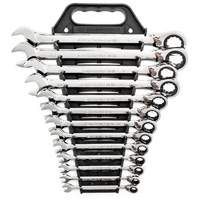 72-Tooth 12 Point Reversible Ratcheting SAE Wrench Set, Combination, 13 Pieces, Imperial Nuna Depot Inc.